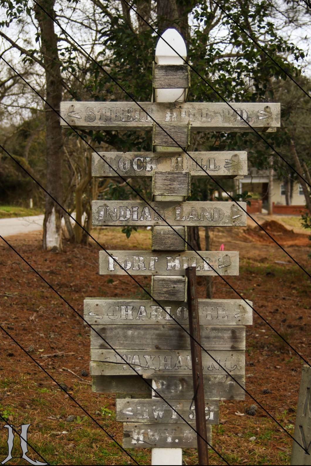 Signpost on a Country Road