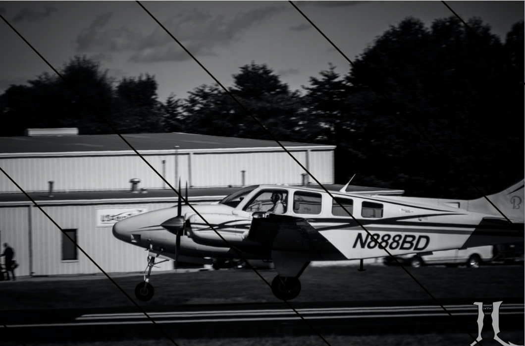 Beechcraft Baron Prepares for Takeoff